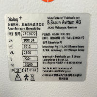 Bbraun Dialog+ Evo - Dialysis image 3